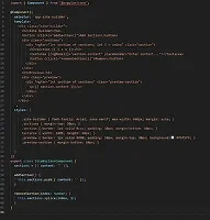 Site builder interface