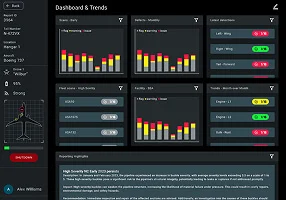 Drone inspection dashboard interface